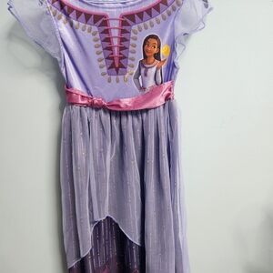 Asha WISH Disney Purple Princess Kids Costume